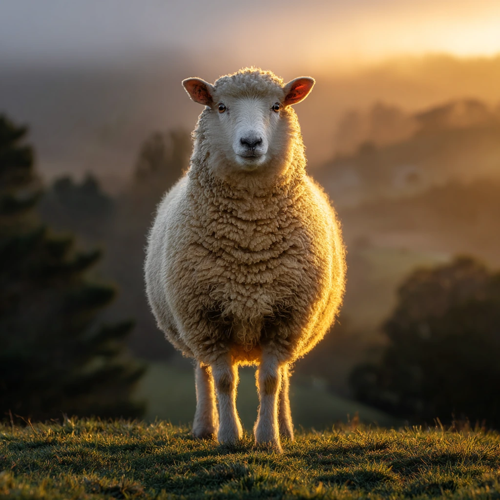 Veterinarian inspecting New Zealand sheep for export health certification